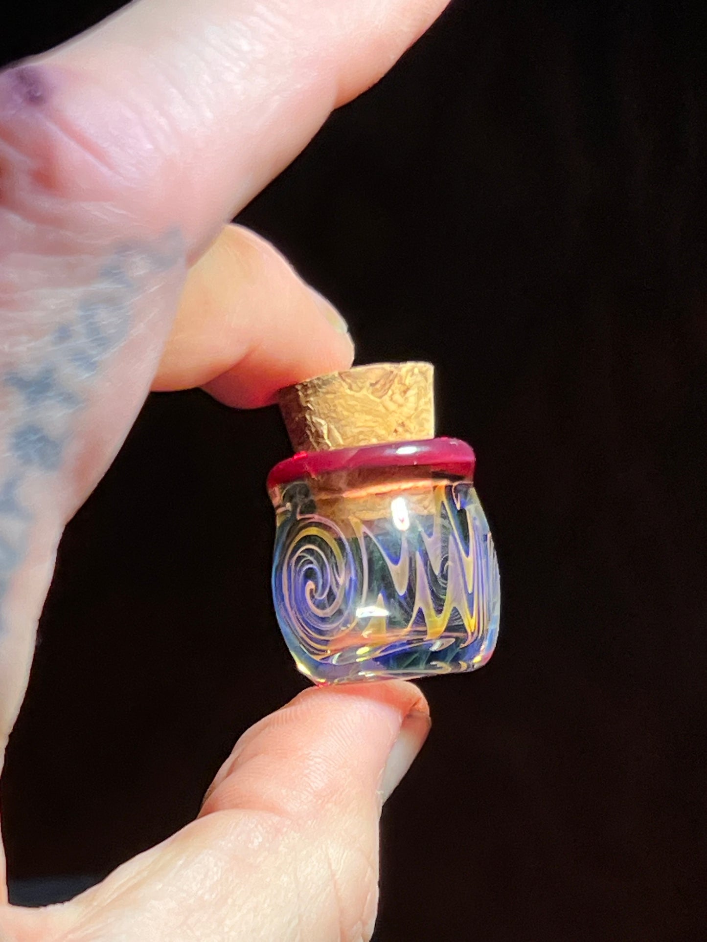 Small Fumeworked Jar