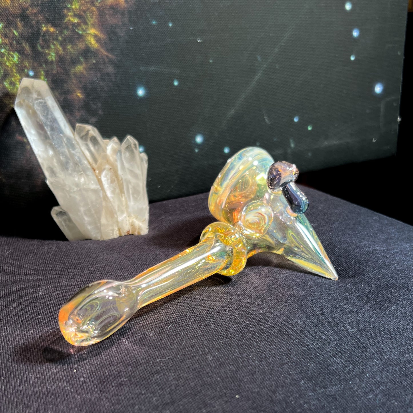 Spike Hammer gold and silver fume