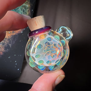 Entheo Disk Jar pendant