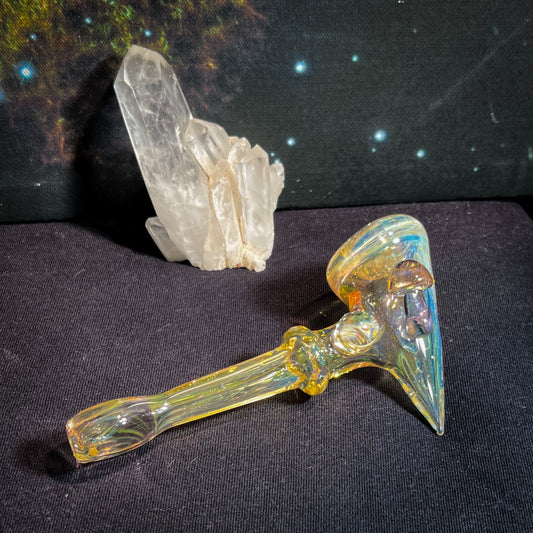 Spike Hammer gold and silver fume