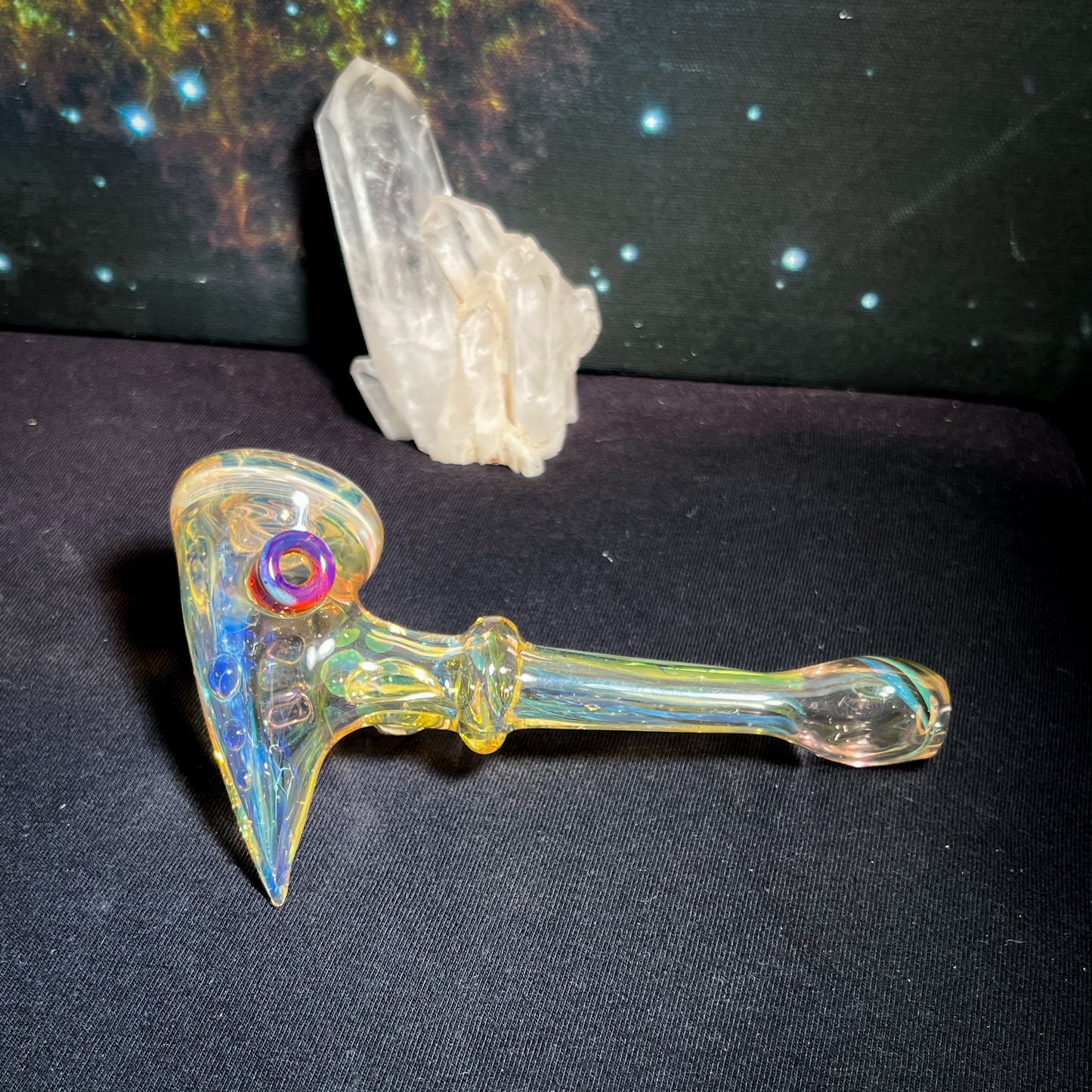 Spike Hammer gold and silver fume
