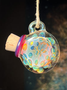 Entheo Disk Jar pendant