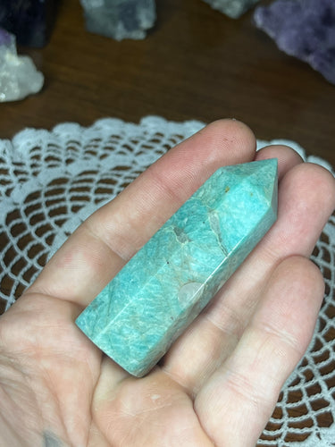 Peruvian Amazonite Stone Obelisk