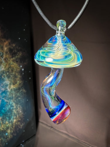 Etheric mushroom pendant