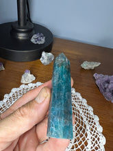Load image into Gallery viewer, Blue Apatite Obelisk Stone 69g