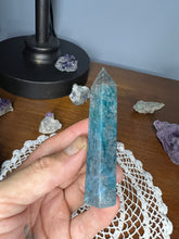 Load image into Gallery viewer, Blue Apatite Obelisk Stone 69g