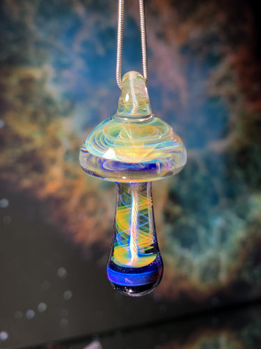 Etheric mushroom pendant