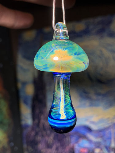Etheric mushroom pendant