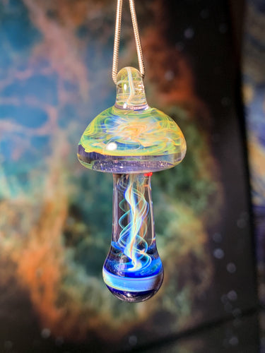 Etheric mushroom pendant