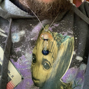 Etheric mushroom pendant