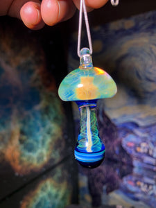 Etheric mushroom pendant