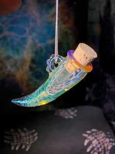 Medicine Horn vial pendant